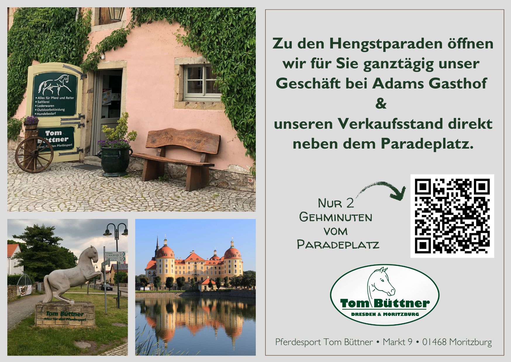 Verlängerte Öffnungszeiten zu den Hengstparaden in Moritzburg