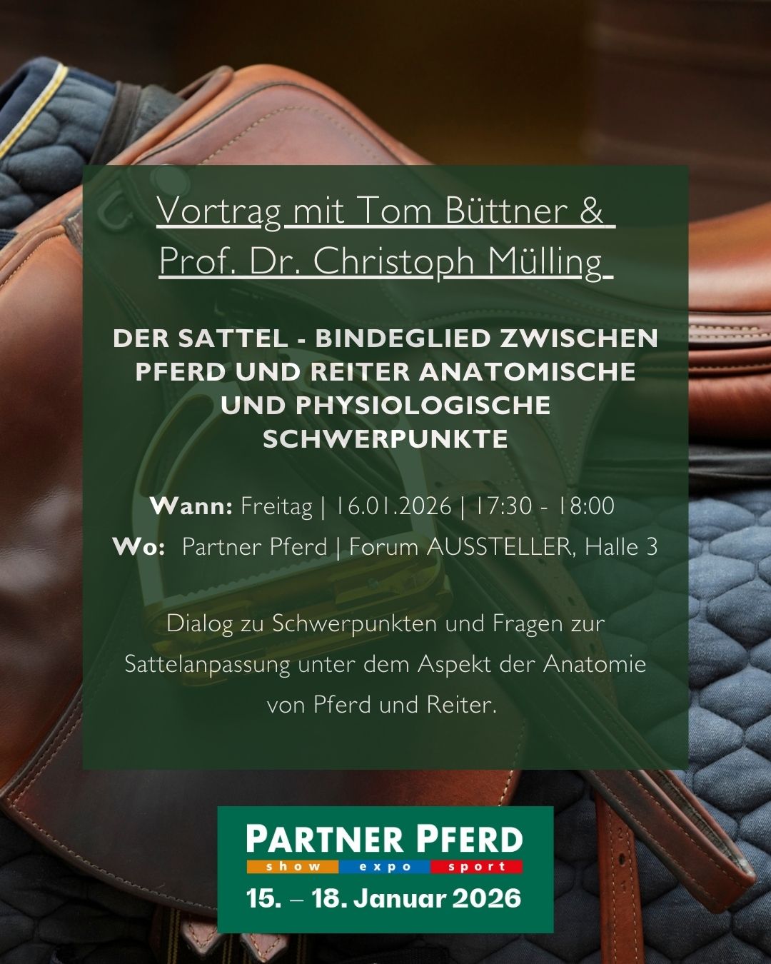 Tom Büttner bei der Partner Pferd 2026